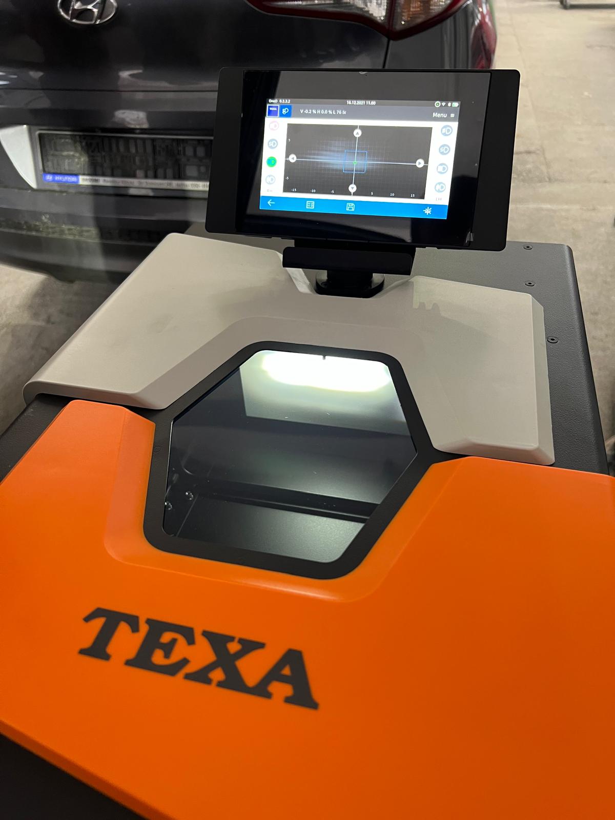 Aparat reglaj faruri TEXA — aliniere electronică LED Matrix Xenon Caracal