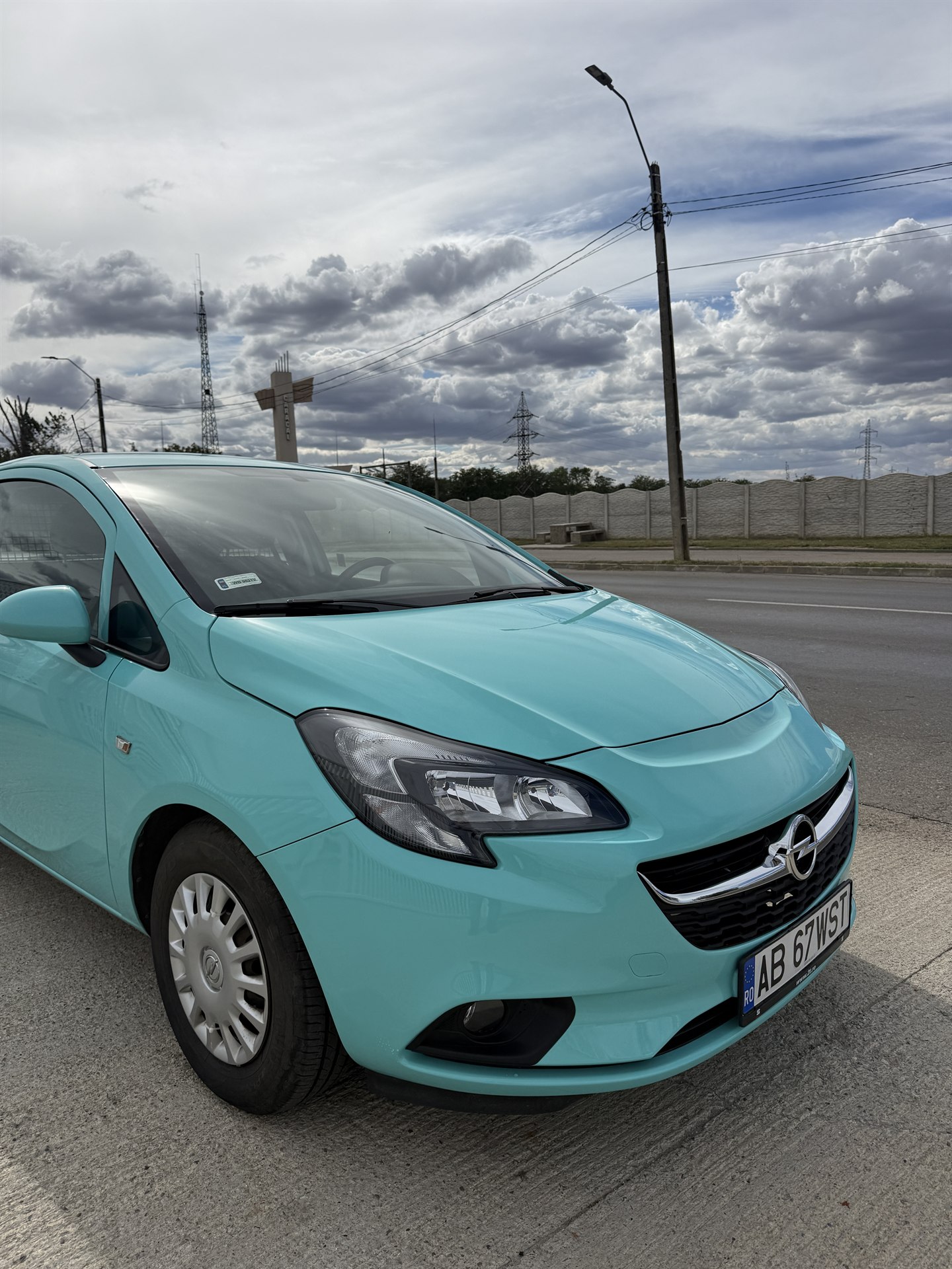 Opel Corsa AB 67 WST — detaliu față și far, vopsitorie Caracal | 2T Auto